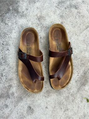 Naot Tahoe Buffalo Leather Sandals, size 40